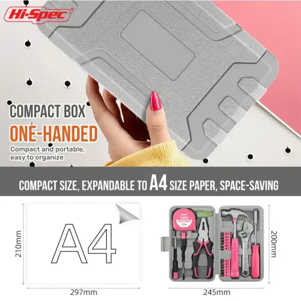 Pink DIY Tool Kit for Easy Home Repairs - Image 6