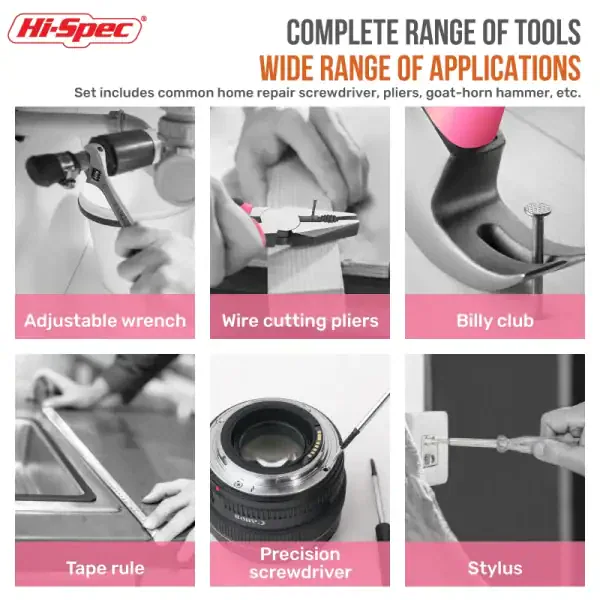 Pink DIY Tool Kit for Easy Home Repairs - Image 5