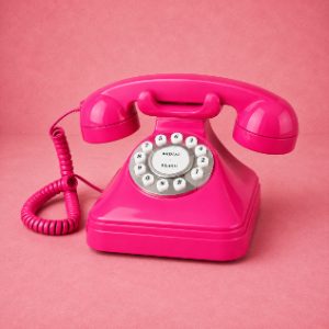Vintage 1980's Retro Corded Phone with Flash, Redial & Ringer Control
