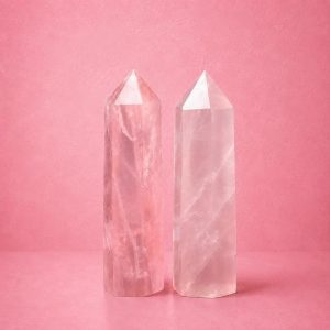 1PC Natural Rose Quartz Crystal
