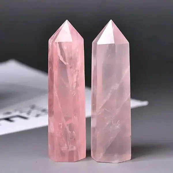 1PC Natural Rose Quartz Crystal - Image 3