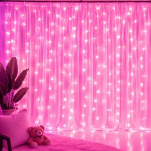 3/6M Battery Power LED Curtain String Light