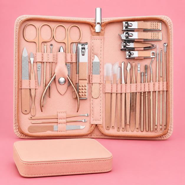 30-in-1 Manicure / Nail Clipper Set with Travel Case