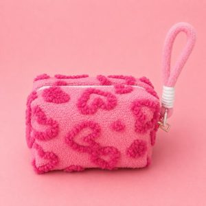 Plush Makeup Bag with Handle