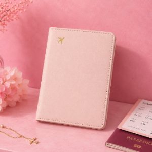 Chic Faux Leather Passport Holder