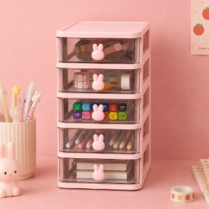 2-5 Layers Clear Stacking Drawer Organizer