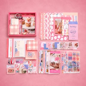 Vintage Scrapbook Collage Kit Box