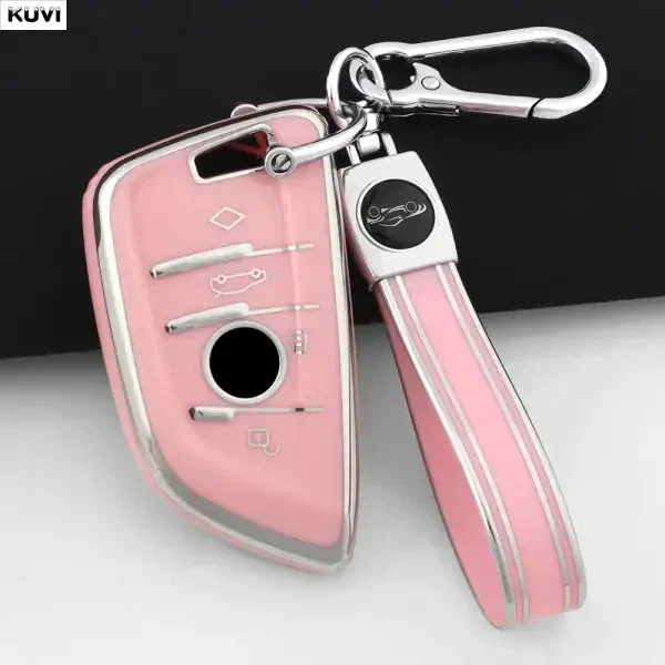 Stylish Pink Car Key Case - Image 2