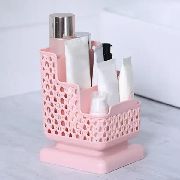 Cute Pink Desk Organizer Stand - Image 3