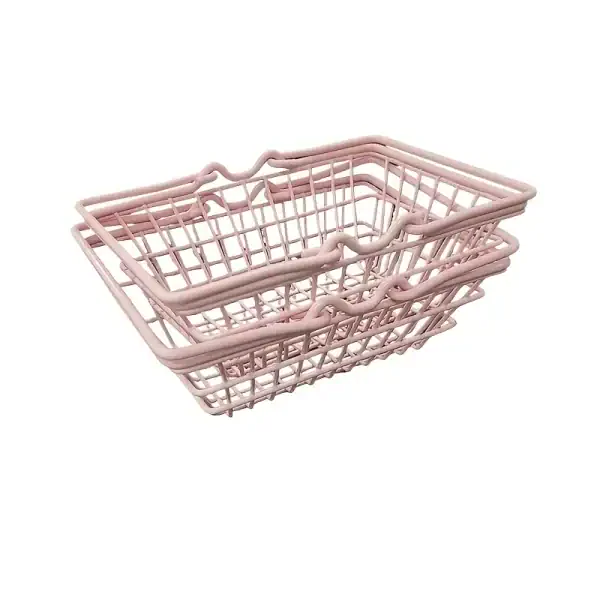 Cute Pink Wire Storage Basket - Image 6
