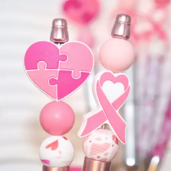Cute Ribbon Beaded Pen Set - Image 5