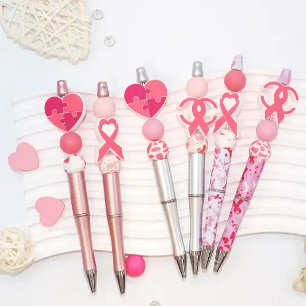 Cute Ribbon Beaded Pen Set - Image 6