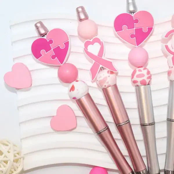 Cute Ribbon Beaded Pen Set - Image 4
