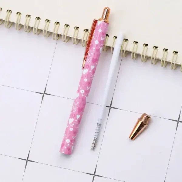 Elegant Pink Ballpoint Pen Set - Image 5