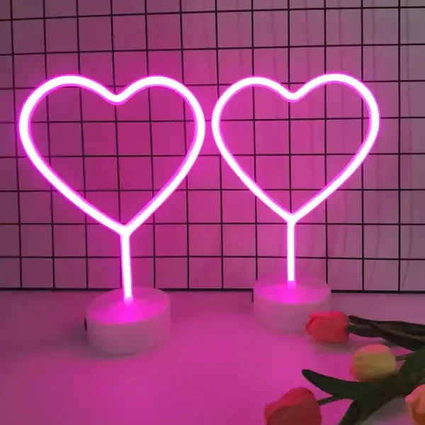 Romantic Heart Neon Lamp (2 PCS) - Image 5
