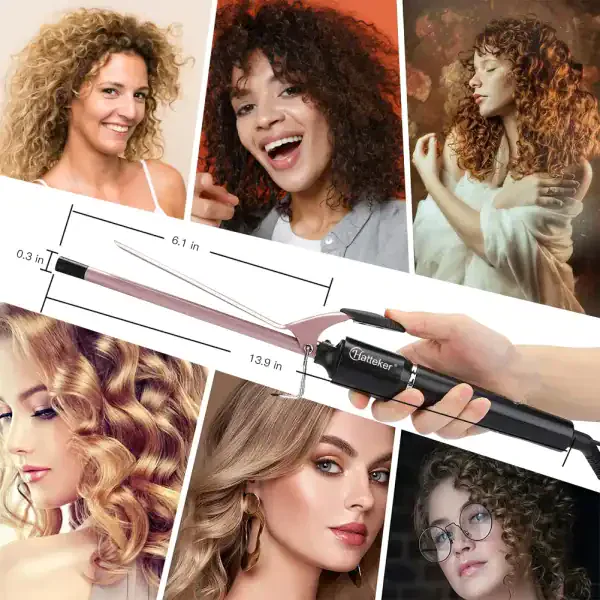 9mm Professional Hair Curler Ceramic Barrel - Image 4