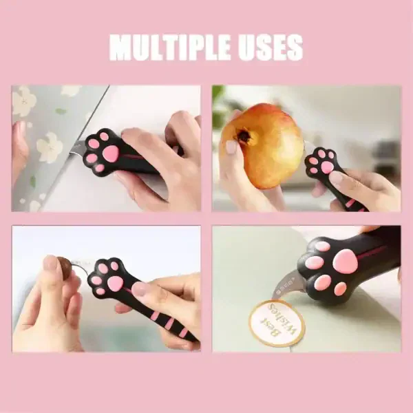 Cute Cat Paw Box Cutter – Mini Cat Claw Utility Knife for Crafts & Packaging - Image 5