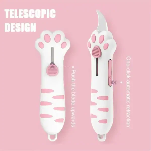 Cute Cat Paw Box Cutter – Mini Cat Claw Utility Knife for Crafts & Packaging - Image 4