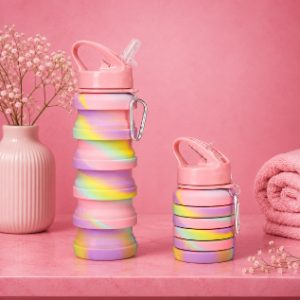 500ML Silicone Foldable Water Bottle