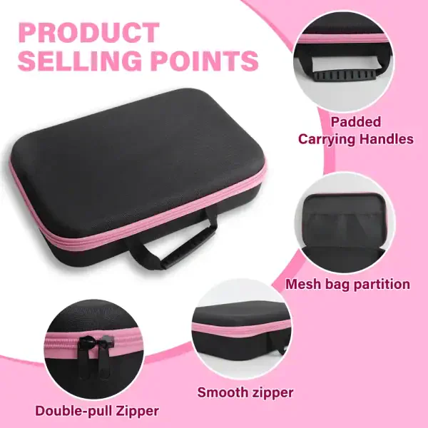 Portable Pink and Black Tool Bag - Image 3