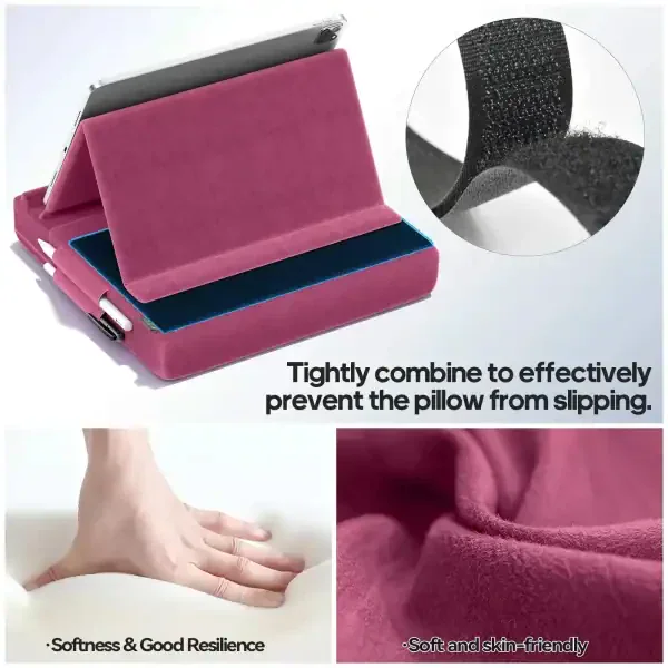 Adjustable Tablet Pillow Stand – Foldable Multi-Angle iPad & Tablet Holder - Image 3