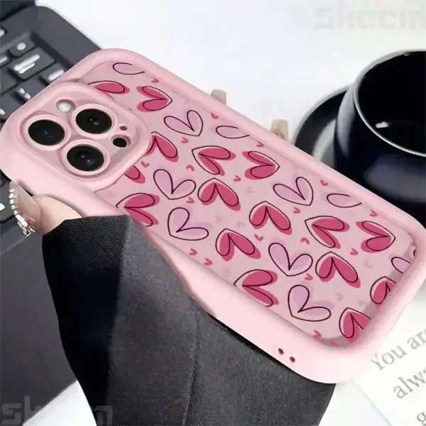 Love Heart Silicone Phone Case For iPhone - Image 2