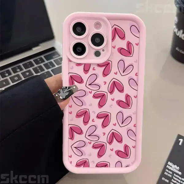 Love Heart Silicone Phone Case For iPhone - Image 5