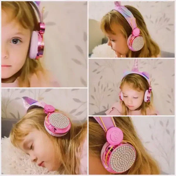 Unicorn Kids Wired Headphones With Microphone - Image 2