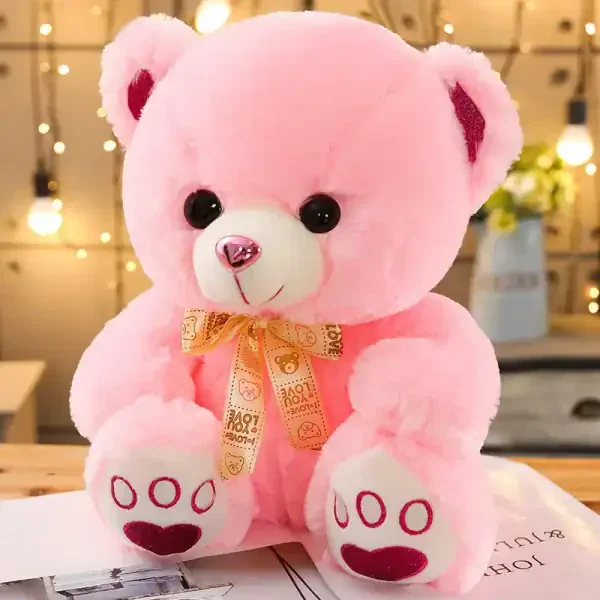 Pink Teddy Bear Plush – Soft Stuffed Animal Toy Gift for Kids & Room Decor - Image 2