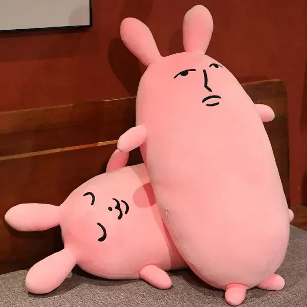 Creative Pink Rabbit Plush Toy - Image 6