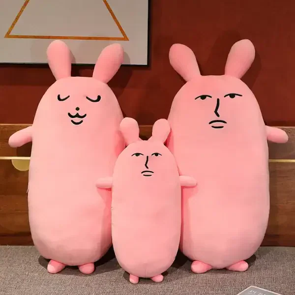 Creative Pink Rabbit Plush Toy - Image 5