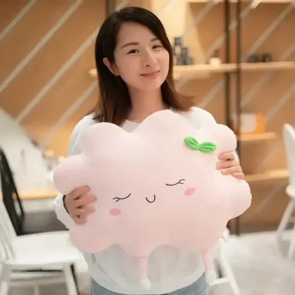 Cute Pink Cloud Plush Pillow - Image 3