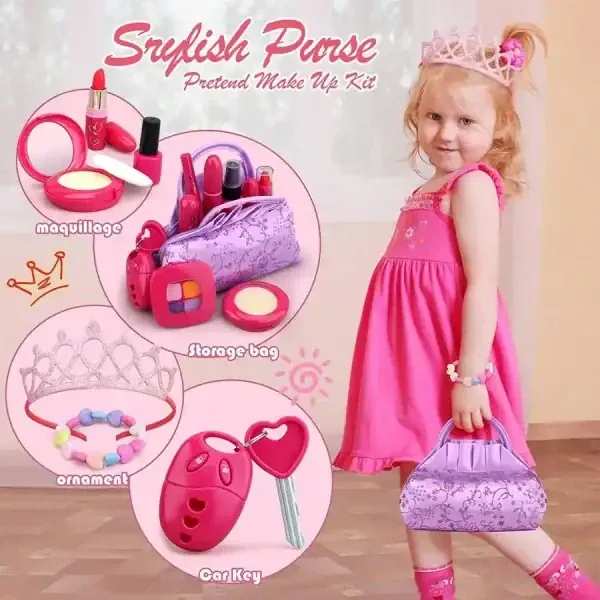 Pretend Makeup Kit for Kids - Image 3