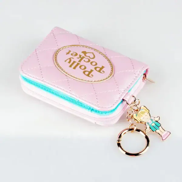 Cute Pink Card Holder Wallet - Image 2