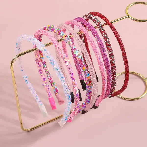 8pcs Glitter Headbands - Image 3
