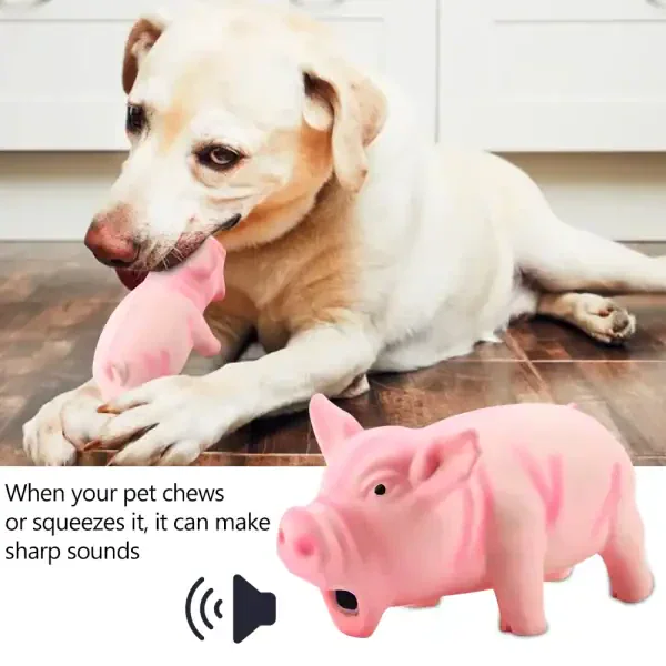 Squeaky Pig Dog Toy - Image 5
