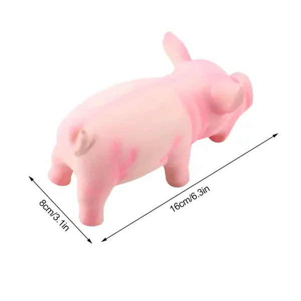 Squeaky Pig Dog Toy - Image 3