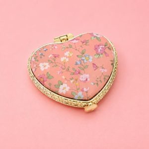 Floral Compact Pocket Mirror