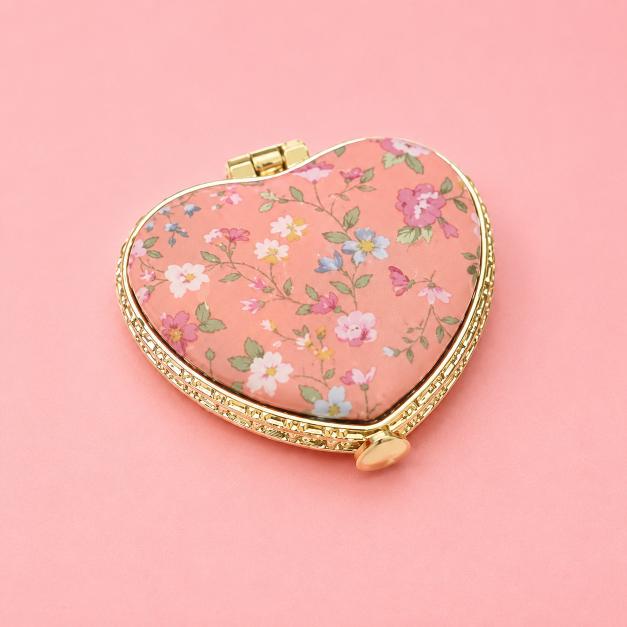 Floral Compact Pocket Mirror