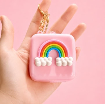 Cute Cartoon Silicone Coin Purse (Kids Keychain Pouch)