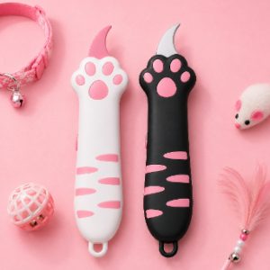 Cute Cat Paw Box Cutter – Mini Cat Claw Utility Knife for Crafts & Packaging