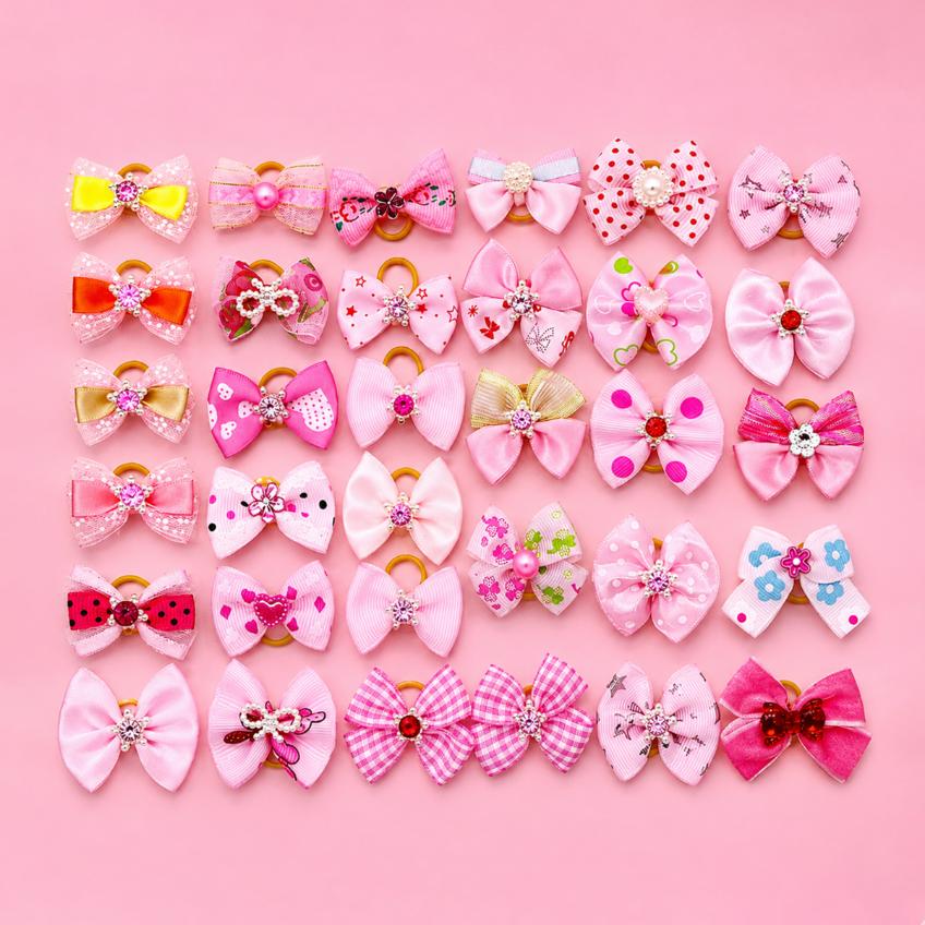 Cute Dog Hair Bow Set