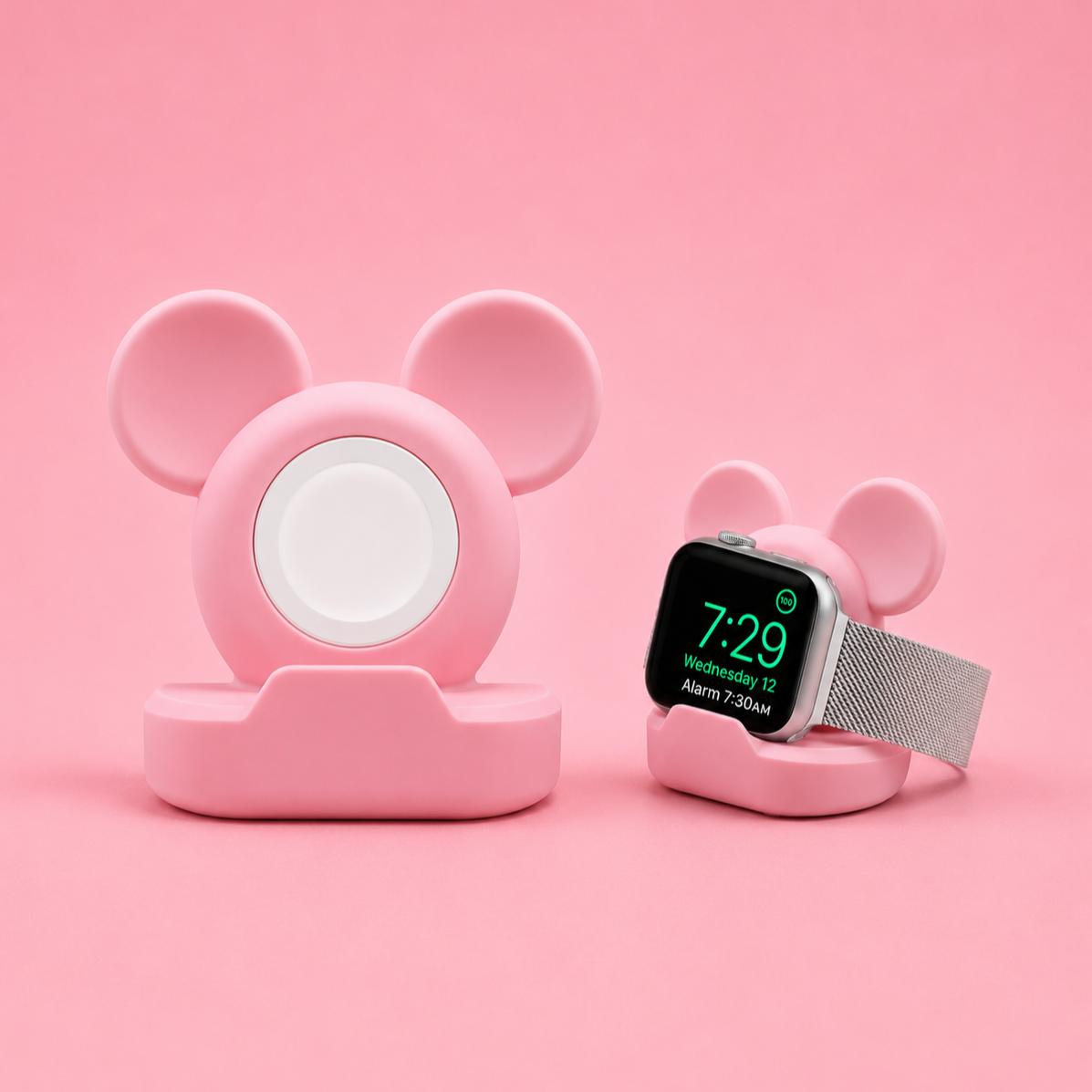 Cute Mouse Ear Apple Watch Charging Stand