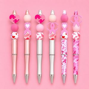 Cute Ribbon Beaded Pen Set