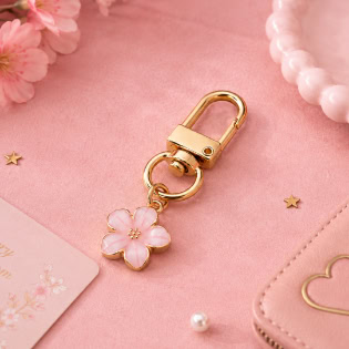 Cute Smiley Face Keychain – Enamel Bag Charm for Keys, Bags & Accessories