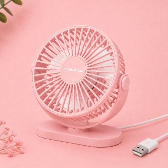 Desktop Mini Electric Fan With 3 Speed Adjustment