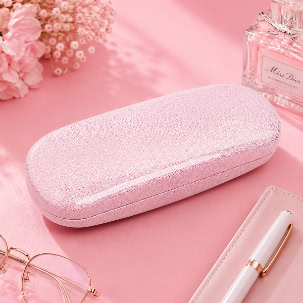 Glitter Eyeglass Case – Sparkly Hard Shell Sunglasses Storage Box for Travel & Daily Use