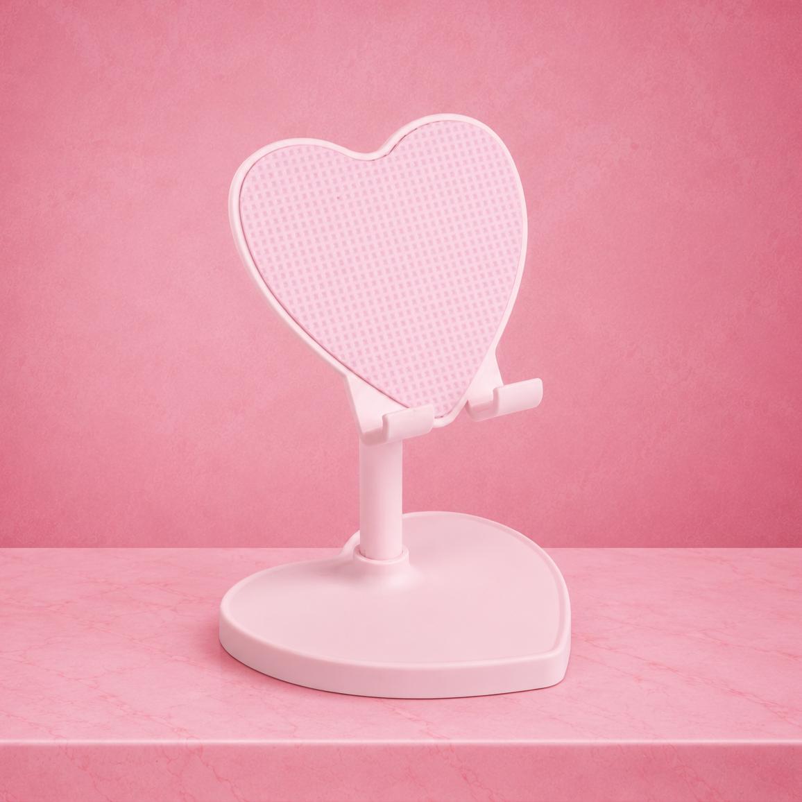 Heart-Shaped Adjustable Phone & Tablet Stand