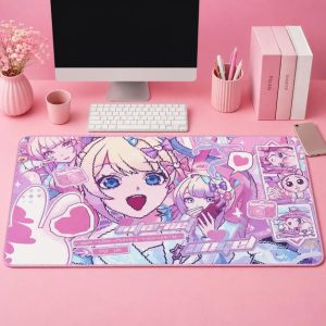 Kawaii Anime Girl Desk Mat