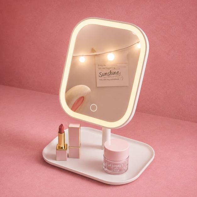 Lighted Vanity Mirror Stand